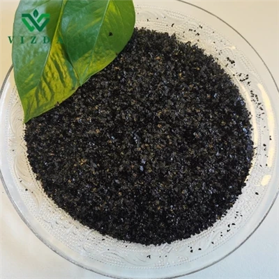 Fertilizante de potasio y ácido húmico para uso agrícola